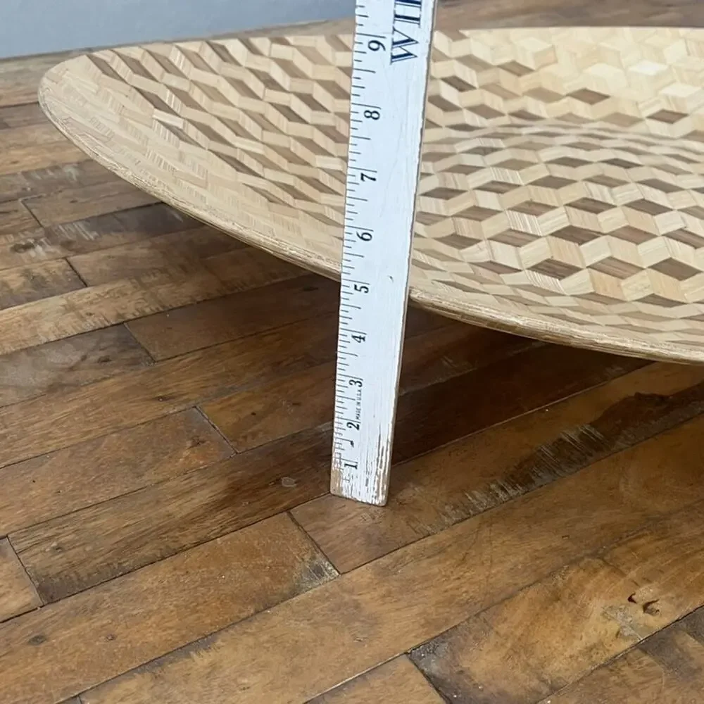 00's IKEA Sweden Bamboo XXL Tray Design by Nicolas Cortolezzi Modern Geometric